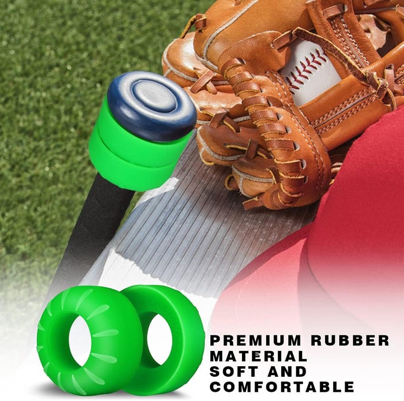 Champkey Premium Choke Up Rings 4 Pack | Reduced Hands Pain and Pressure Baseball Rings | Ideal for Baseball, Softball and Tee Ball Bat - Image 3